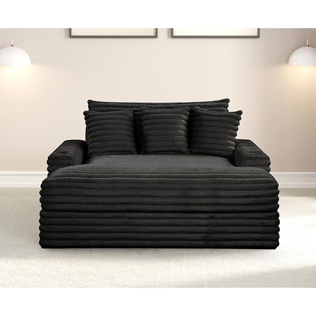  Furniture of America Veyrier FM6901BK-CE 2 Arm Chaise IMAGE 4