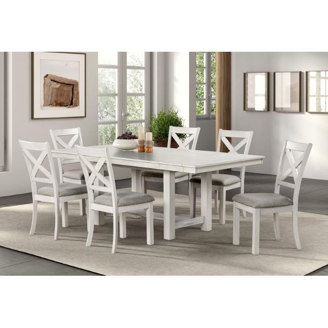  Furniture of America Ferrone FM3429WH-SC-2PK Set Of 2 Side Chair IMAGE 2
