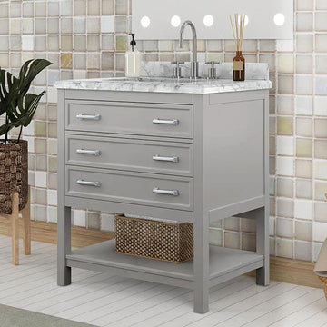  Furniture of America Reston TM-VS001GY-31 31" Vanity with Top/ Sink IMAGE 1