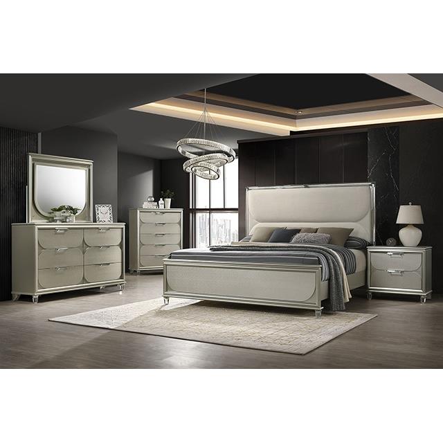  Furniture of America Sheridan FM72080SV-BN Bench IMAGE 1