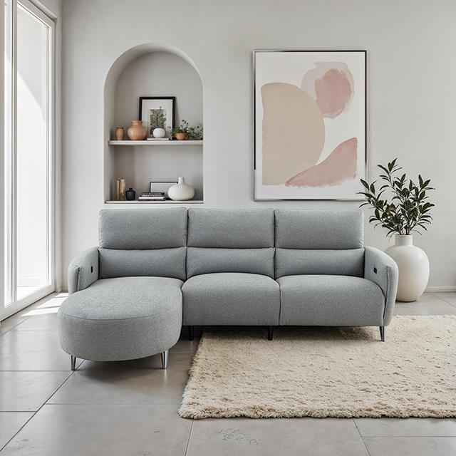  Furniture of America Galten CM9942GY-SECT-PM-L Power Sectional IMAGE 1