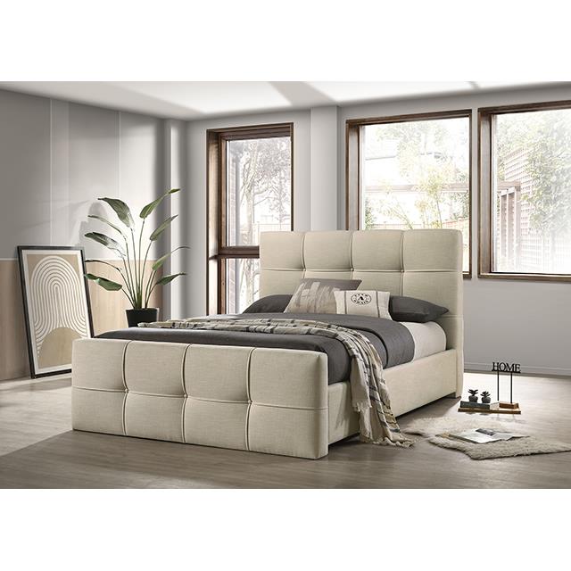  Furniture of America Merced FM72007BG-Q-BED Queen Bed IMAGE 1