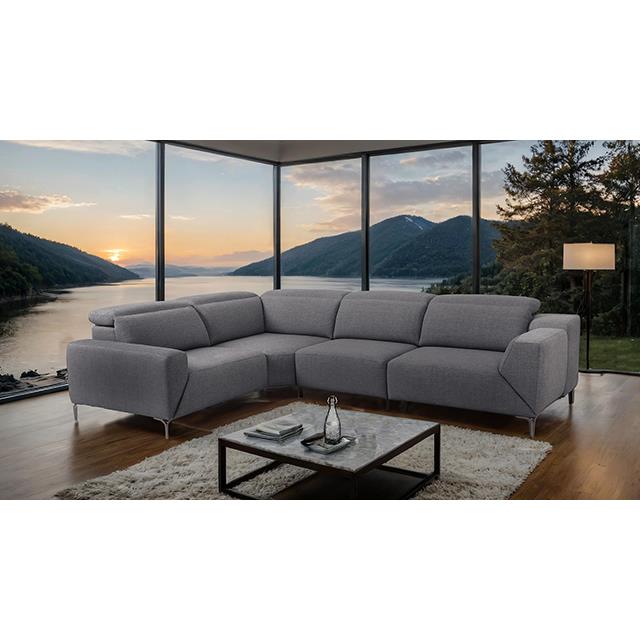  Furniture of America Melancton CM9933DG-SECT-PM Power Sectional IMAGE 2