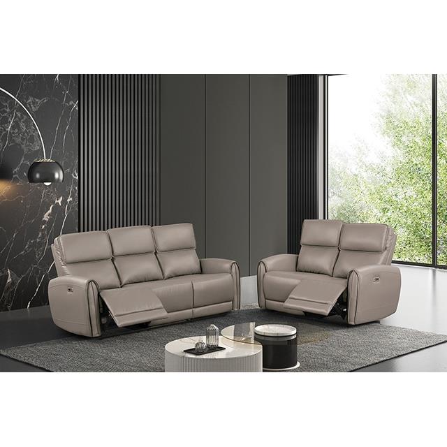  Furniture of America Schlieren FM6012LB-LV-PM Power Loveseat IMAGE 2