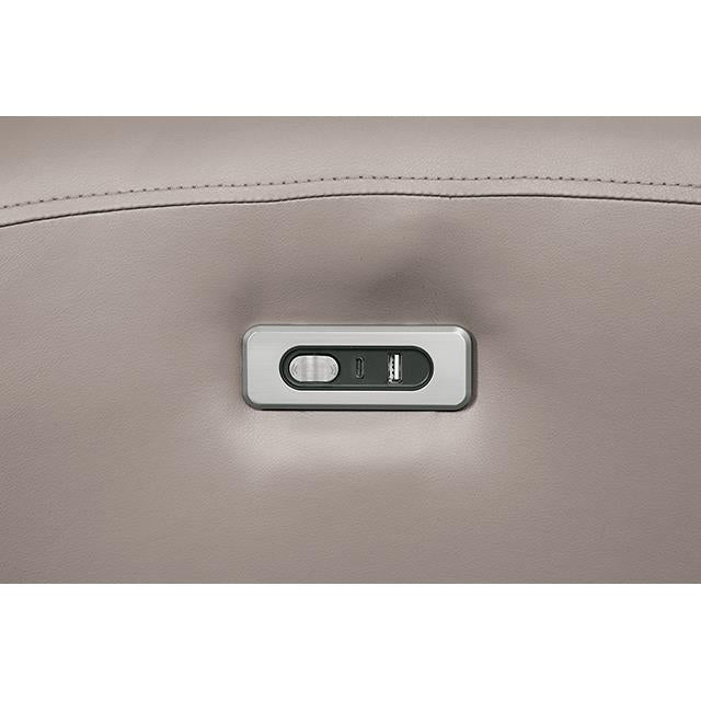  Furniture of America Schlieren FM6012LB-LV-PM Power Loveseat IMAGE 4