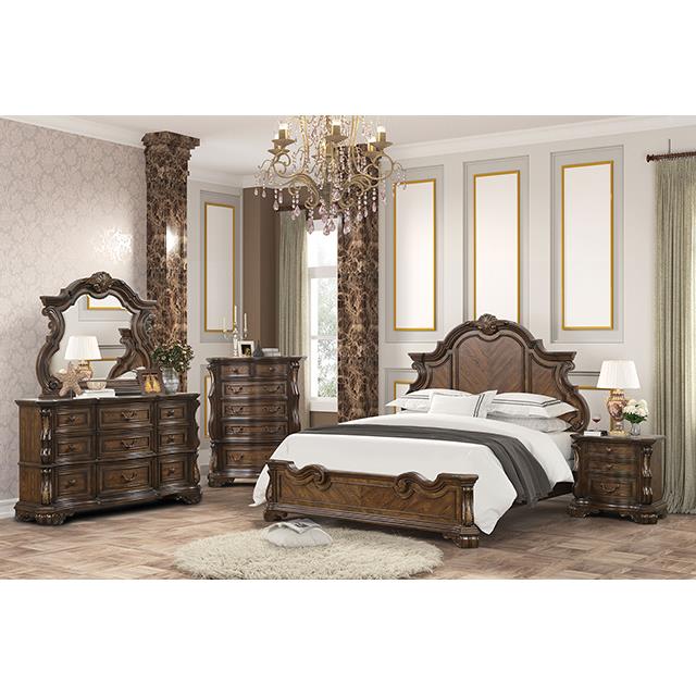  Furniture of America Leovanni FM70003DB-EK-W-BED King Bed IMAGE 1