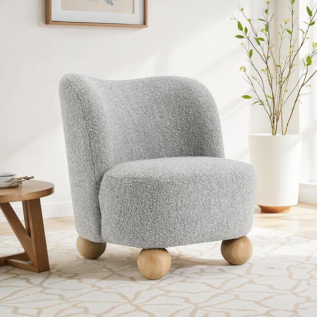  Furniture of America Karey FM-AC6010GY Accent Chair IMAGE 1