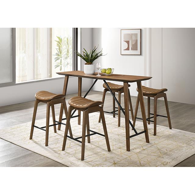  Furniture of America Klamath FM3215WN-PC-2PK Set Of 2 Counter Height Chair IMAGE 1