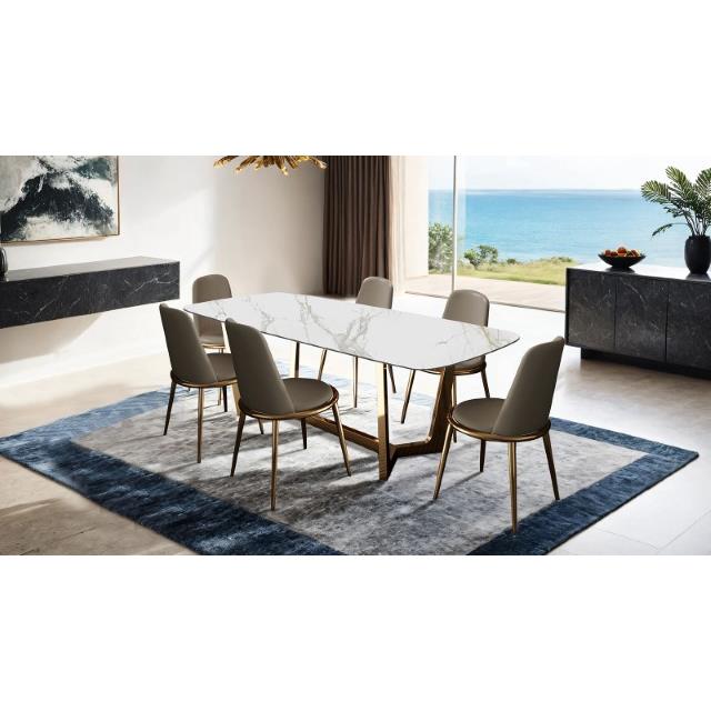  Furniture of America Norelli FM3701GD-SC-2PK Set Of 2 Side Chair IMAGE 1
