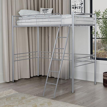  Furniture of America Myles FM-BK910SV-T Twin Loft Bed IMAGE 1