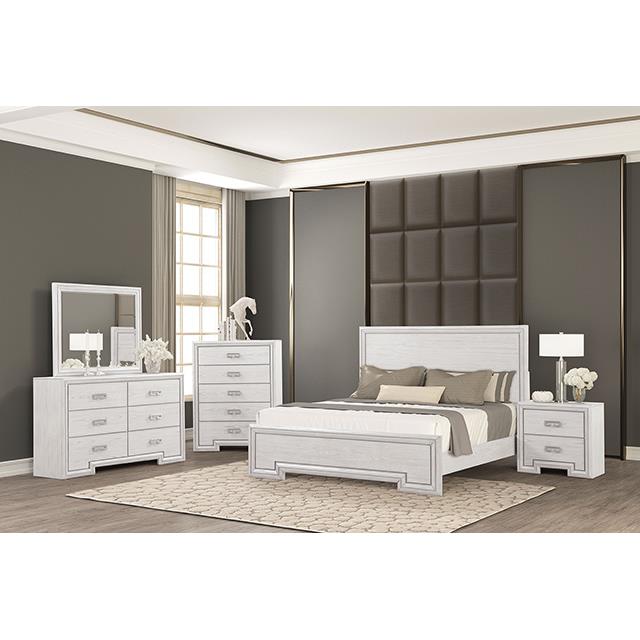  Furniture of America Basilone FM7440WH-M Mirror IMAGE 1