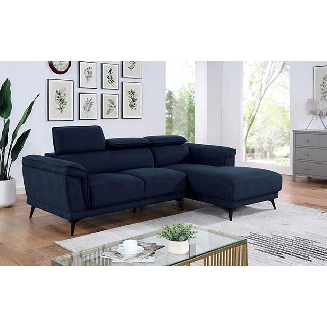  Furniture of America Napanee CM6254BL-AC Armless Chair IMAGE 1