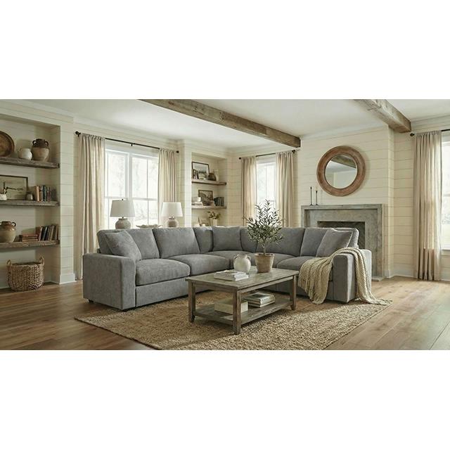  Furniture of America Crowle FM67010LG-SECT Sectional IMAGE 1