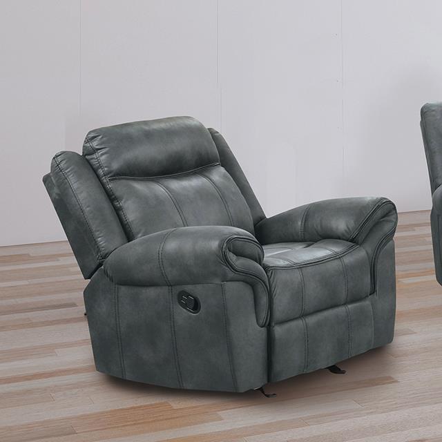  Furniture of America Agata NX6001DG-CH Glider Recliner IMAGE 1