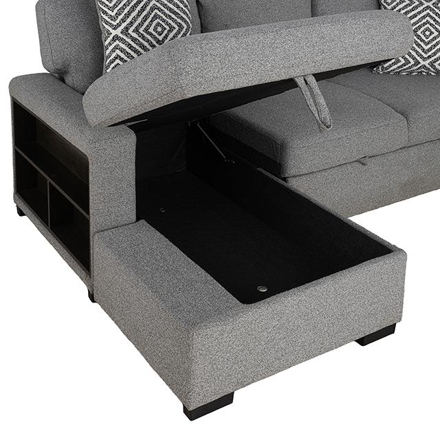  Furniture of America Chatham FM64005GY-SECT-L Sectional IMAGE 6