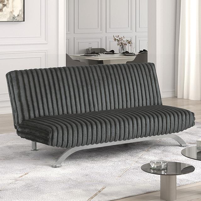  Furniture of America Villeneuve FM2906DG Futon Sofa Bed IMAGE 1