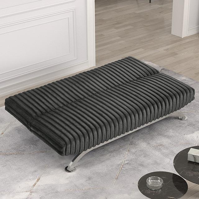  Furniture of America Villeneuve FM2906DG Futon Sofa Bed IMAGE 1