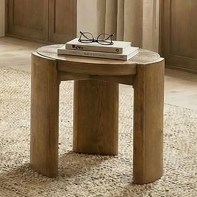  Furniture of America Poltimore FM4220WN-E End Table IMAGE 1