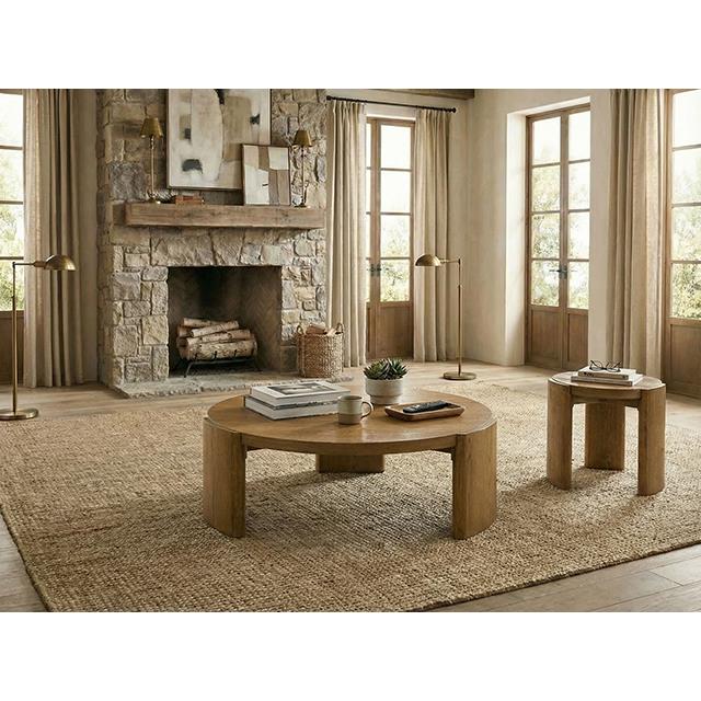  Furniture of America Poltimore FM4220WN-E End Table IMAGE 2
