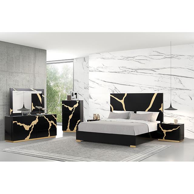  Furniture of America Goldsberg FM7425BK-EK-G-BED King Bed IMAGE 1