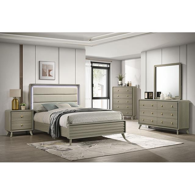  Furniture of America Rainier FM72002GY-EK-U-BED King Bed IMAGE 1