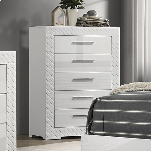  Furniture of America Whitby FM7216WH-C Chest IMAGE 1
