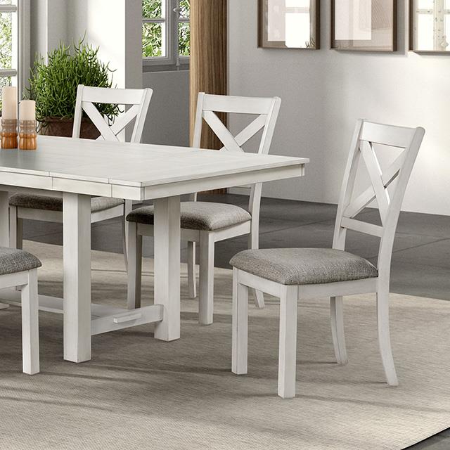  Furniture of America Ferrone FM3429WH-T-7PC 7 Pc Dining Table Set IMAGE 9