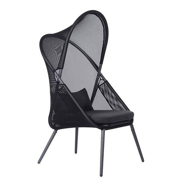  Furniture of America Alverta GM-1014BK-2PK Set Of 2 Foldable Chair IMAGE 1