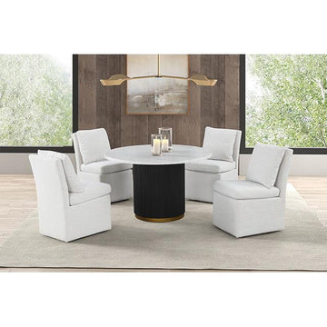  Furniture of America Varde FM3431WH-RT-5PC-00WH 5 Pc Dining Table Set IMAGE 1
