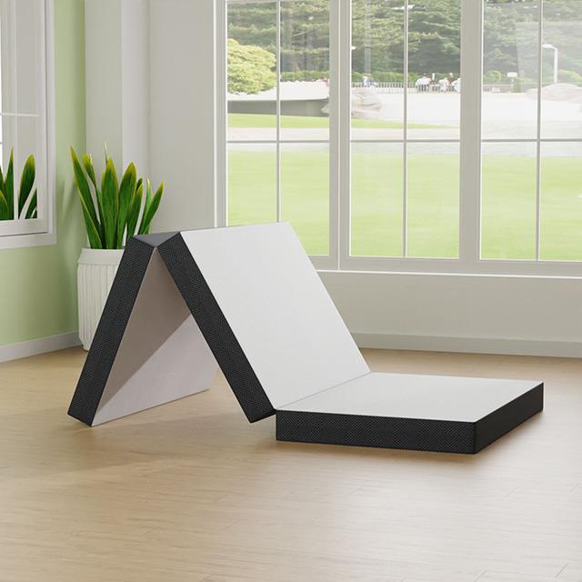  Furniture of America Hollyhock DM1004-TXL 4" Twin Xl Tri-Fold Memory Foam Topper IMAGE 1