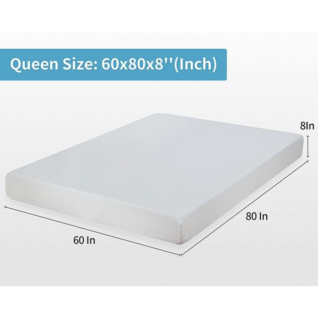  Furniture of America Artemisia DM520-Q-EU 8" Queen Memory Foam Mattress IMAGE 3