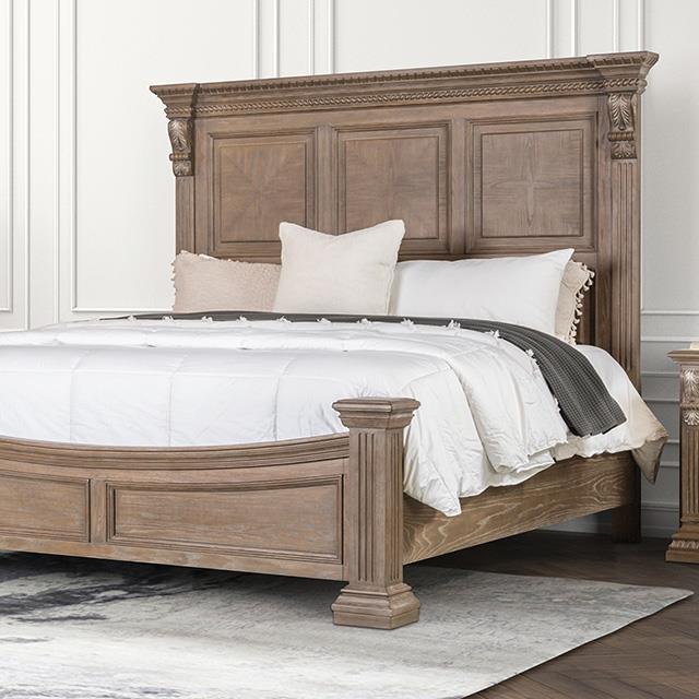  Furniture of America Seven Oaks FM7418AK-Q-BED Queen Bed IMAGE 1