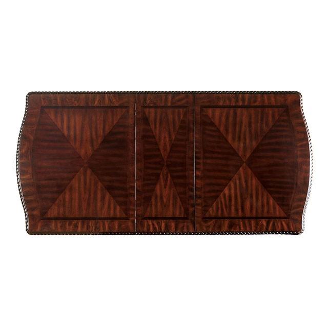  Furniture of America Bellagio CM3319T-7PC-LEATHER 7 Pc Dining Table Set IMAGE 3
