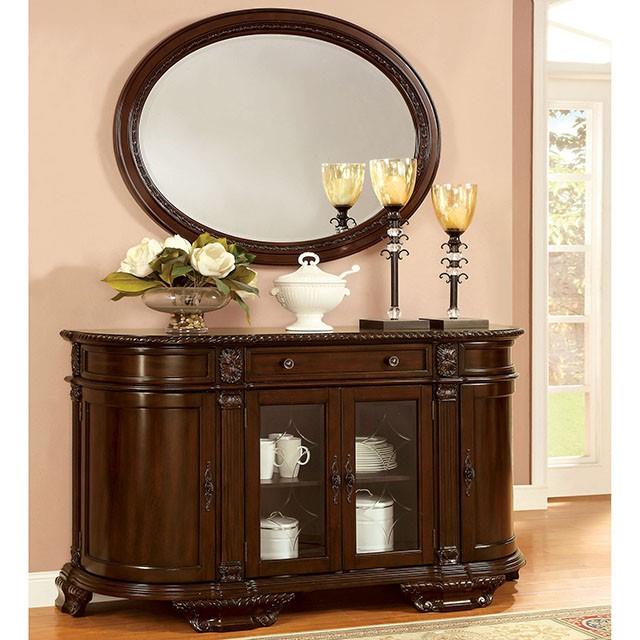  Furniture of America Bellagio CM3319T-7PC-LEATHER 7 Pc Dining Table Set IMAGE 6