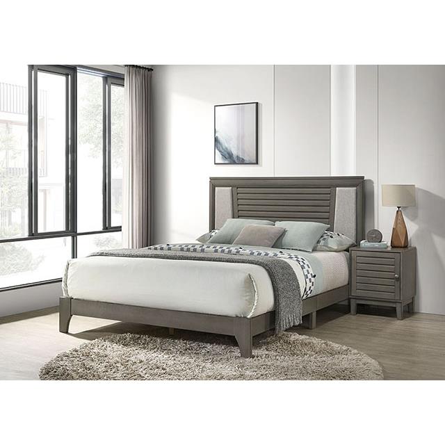  Furniture of America Amar TM7502GY-Q Queen Bed IMAGE 1