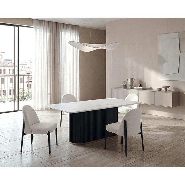  Furniture of America Borden FM37019BK-T-5PC 5 Pc Dining Table Set IMAGE 1