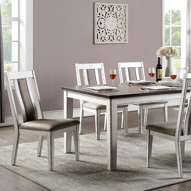  Furniture of America Halsey CM3142T-7PC 7 Pc Dining Table Set IMAGE 1