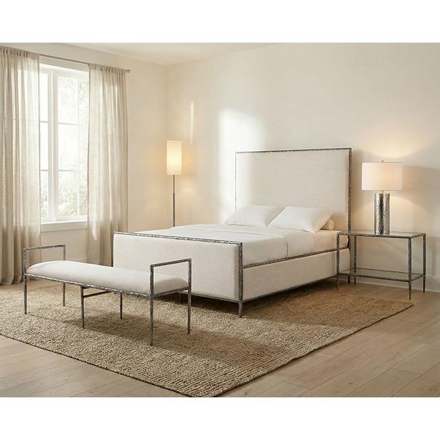  Furniture of America Valda FM77000GY-EK-3A King Bed IMAGE 2