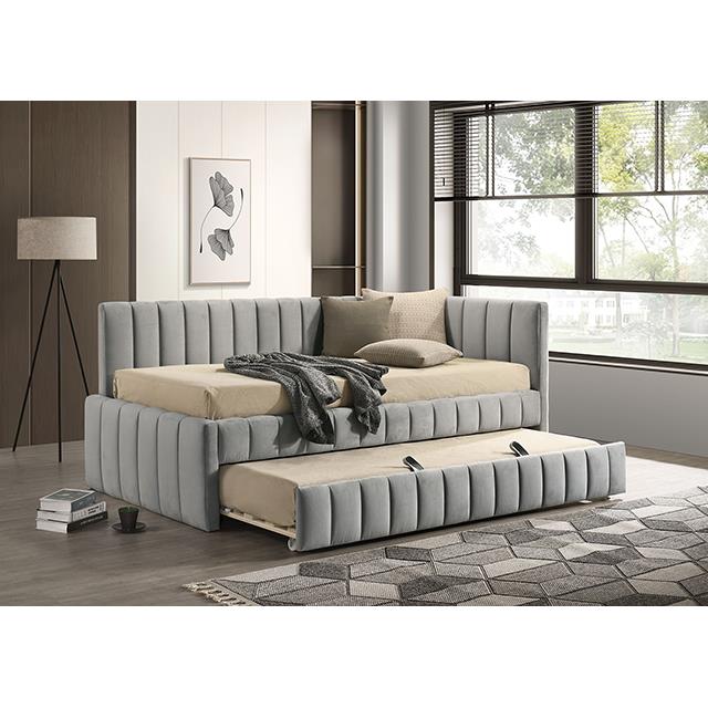  Furniture of America Nardi FM1206LG-BED Twin Daybed with Trundle IMAGE 2