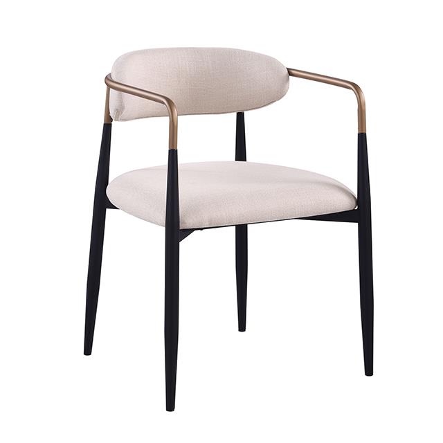  Furniture of America Neasden FM37003NT-AC-2PK Set Of 2 Side Chair IMAGE 1