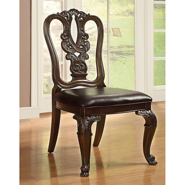  Furniture of America Bellagio CM3319RT-5PC-FABRIC 5 Pc Dining Table Set IMAGE 3