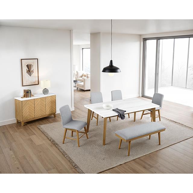  Furniture of America Mandier FM37009NT-SV Server IMAGE 1