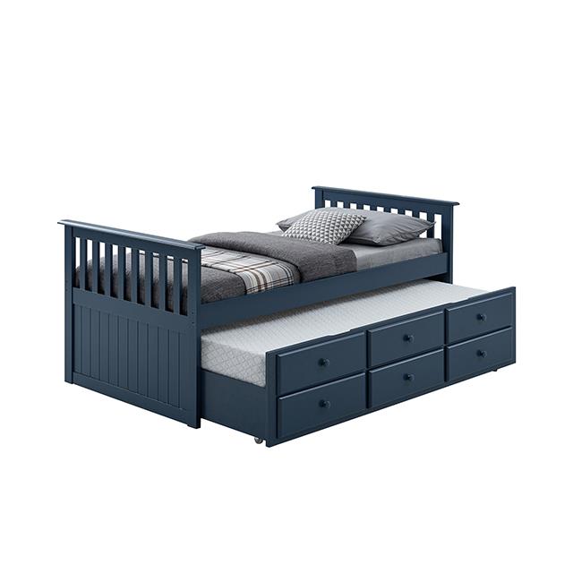  Furniture of America Clemens FM-BK101BL-BED Captain Bed IMAGE 1