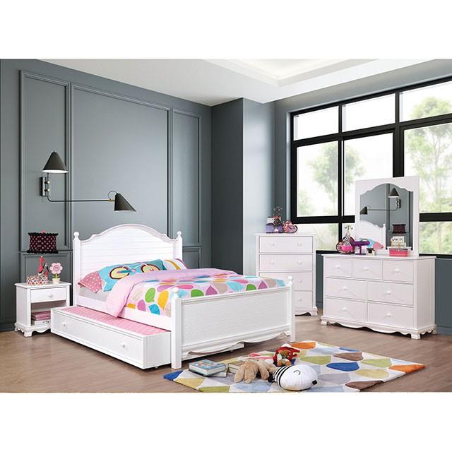  Furniture of America Dani CM7159WH-TR-VN Trundle IMAGE 1