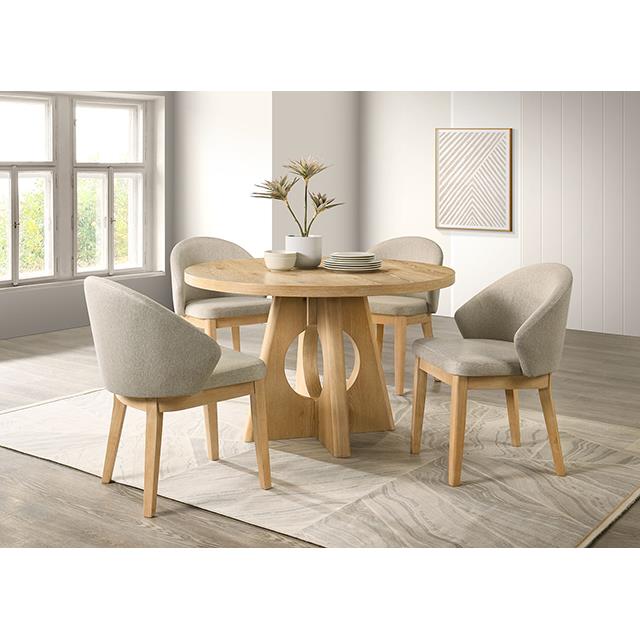  Furniture of America Ozark FM3223AK-RT Round Dining Table IMAGE 1