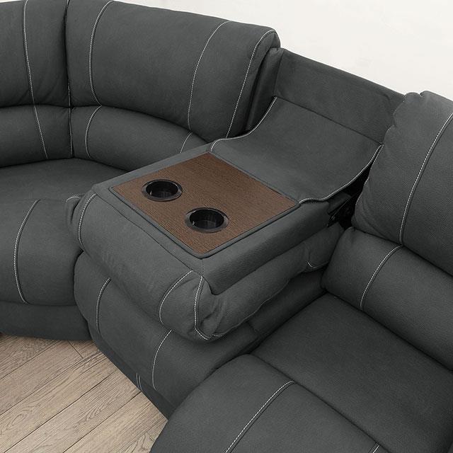  Furniture of America Monique CM6519-CH Armless Chair with Drop Down Table IMAGE 1