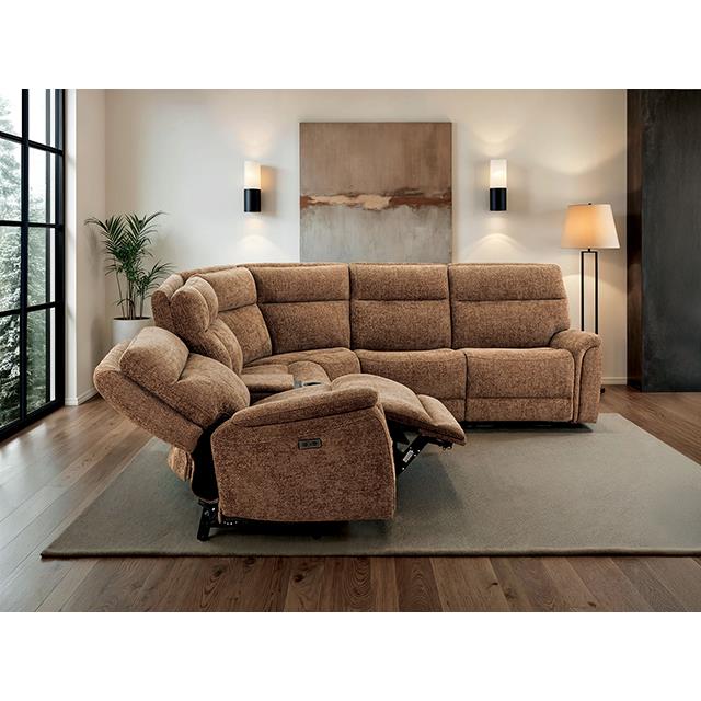  Furniture of America Mattheus CM9944BR-SECT-PM Power Sectional IMAGE 1
