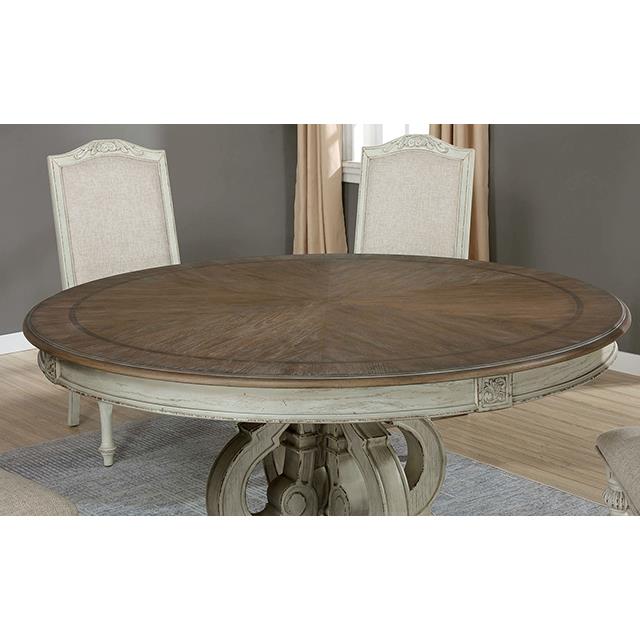  Furniture of America Arcadia CM3150WH-RT-5PC 5 Pc Dining Table Set IMAGE 3