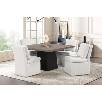  Furniture of America Broager FM3331DB-ST-5PC-00WH 5 Pc Dining Table Set IMAGE 1