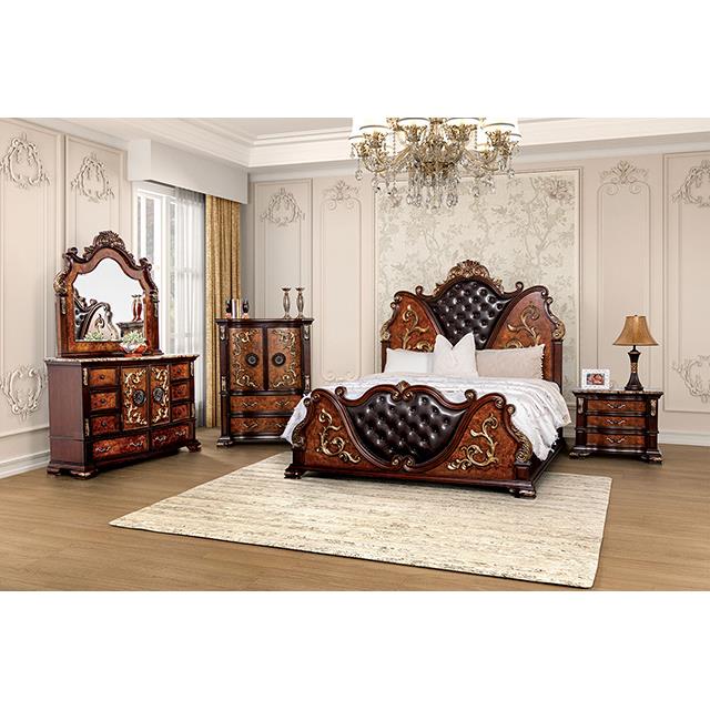  Furniture of America Aquilina FM7422CH-Q-BED Queen Bed IMAGE 2